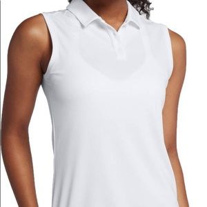 White nike golf top